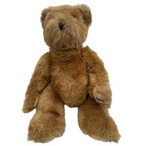 Vntg Yankee Doodle Bear Corduroy Hands & Feet Tan Conforms to body when Held